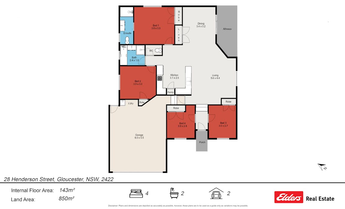 28 Henderson Street, Gloucester, NSW, 2422 - Floorplan 1