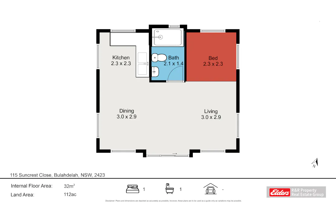 115 Suncrest Close, Bulahdelah, NSW, 2423 - Floorplan 1