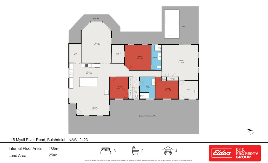 115 Myall River Road, Bulahdelah, NSW, 2423 - Floorplan 1