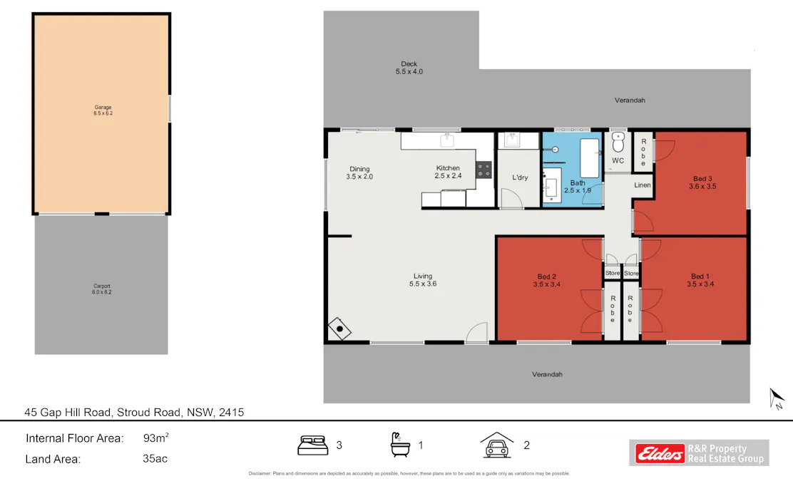 45 Gap Hill Road, Stroud Road, NSW, 2415 - Floorplan 1