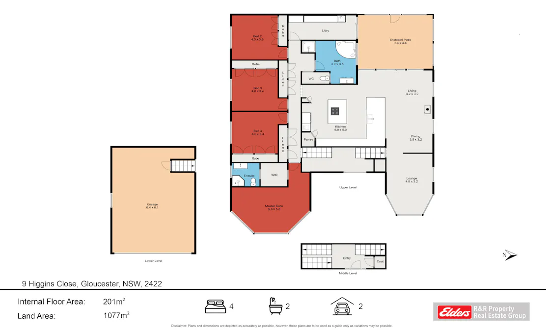 9 Higgins Close, Gloucester, NSW, 2422 - Floorplan 1