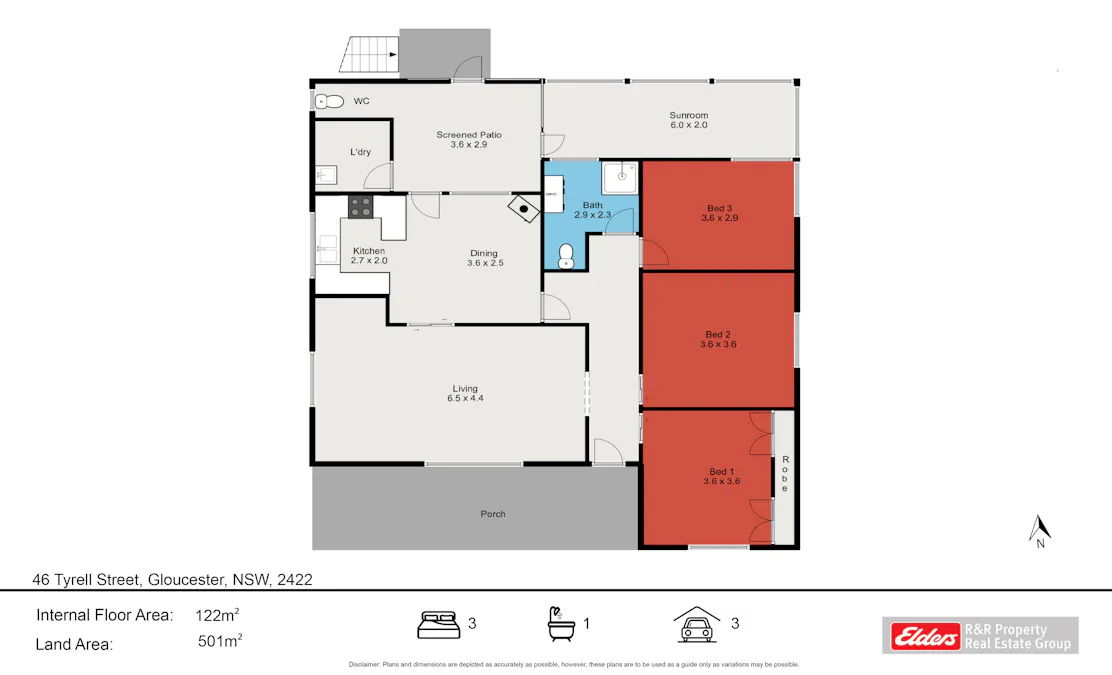 46 Tyrell Street, Gloucester, NSW, 2422 - Floorplan 1