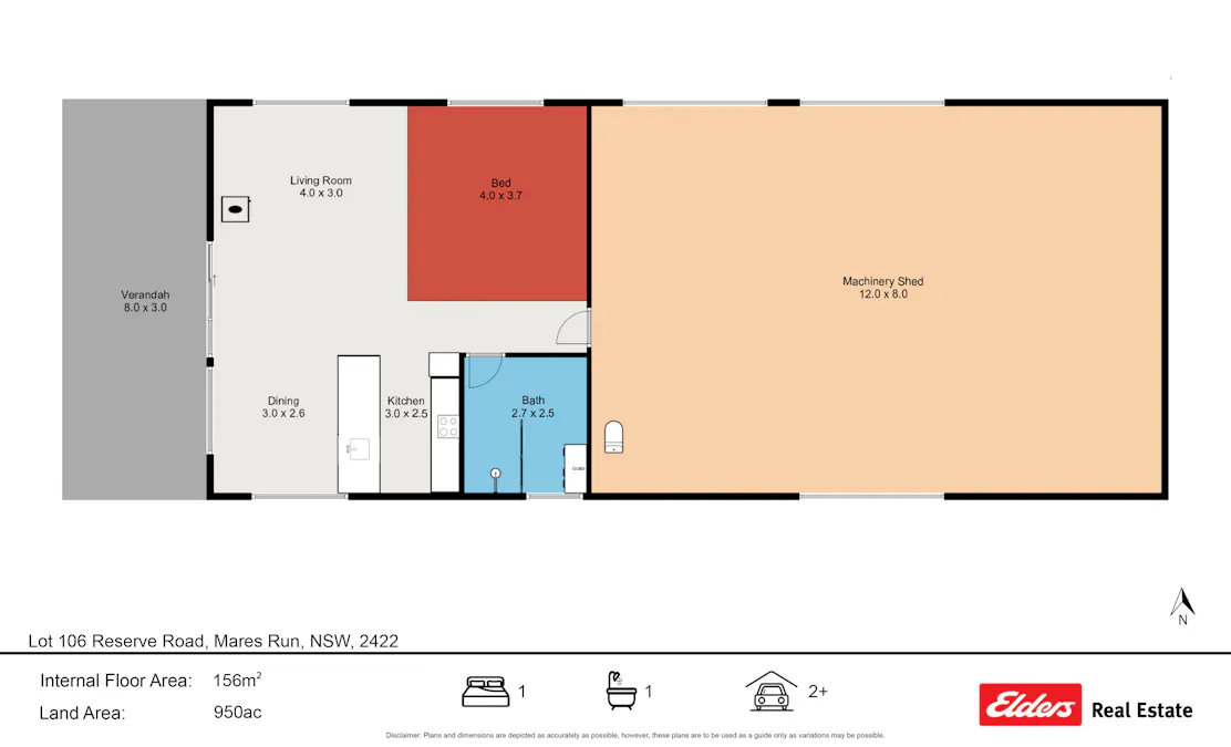 Off Thunderbolts Way, MARES RUN via, Gloucester, NSW, 2422 - Floorplan 1