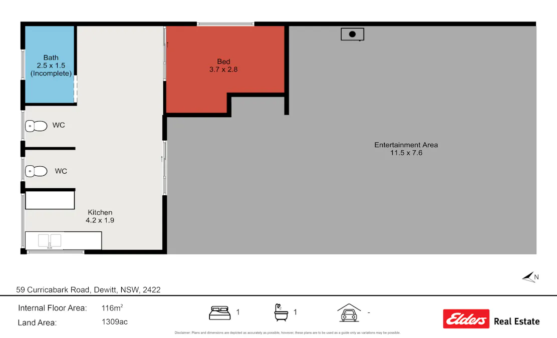 59 Curricabark Road, Dewitt via, Gloucester, NSW, 2422 - Floorplan 1