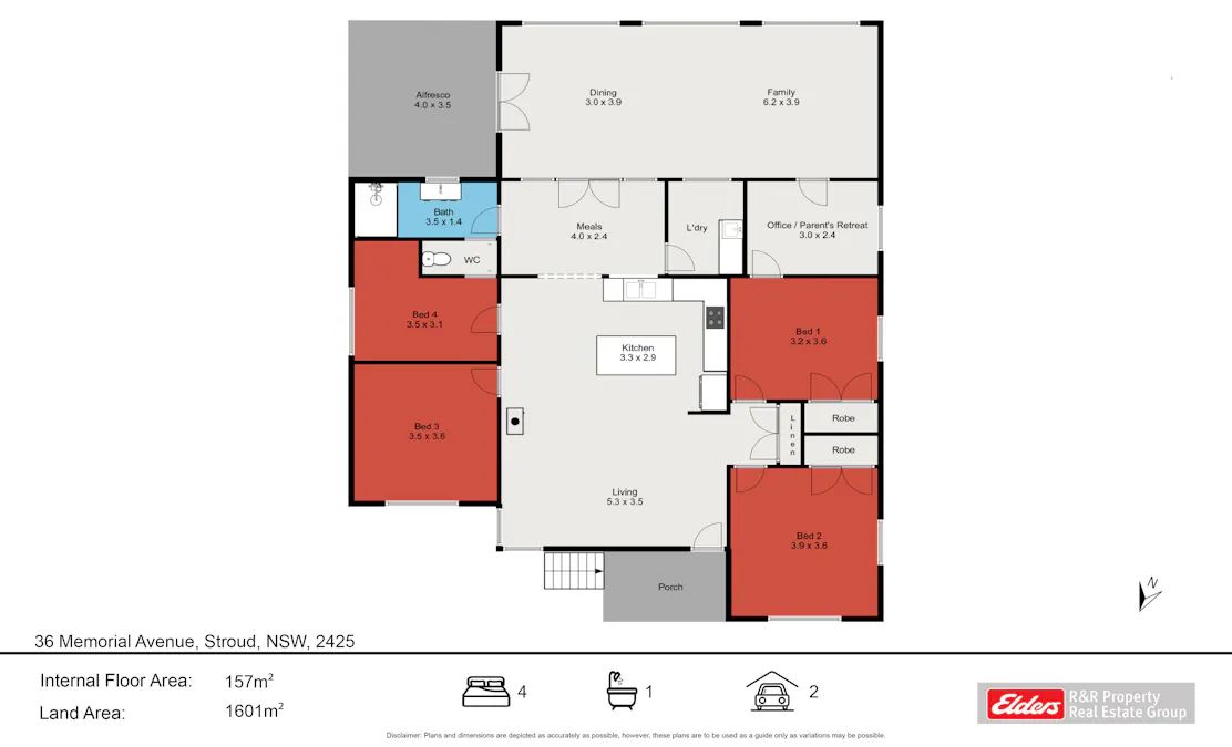 36 Memorial Avenue, Stroud, NSW, 2425 - Floorplan 1