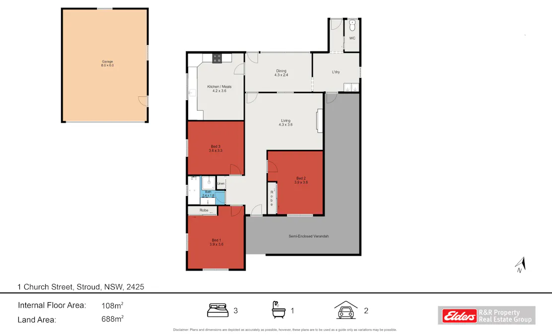 1 Church Street, Stroud, NSW, 2425 - Floorplan 1