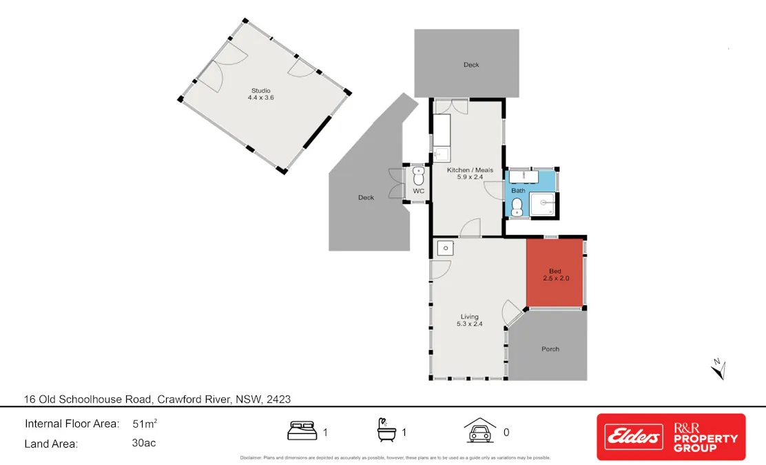 16 Old School House Road, Crawford River, NSW, 2423 - Floorplan 1