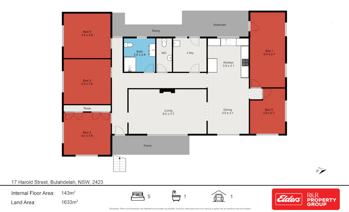 17 Harold Street, Bulahdelah, NSW, 2423 - Floorplan 1