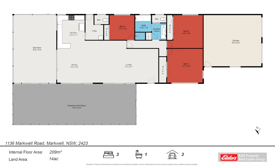 1136 Markwell Road, Markwell, NSW, 2423 - Floorplan 1