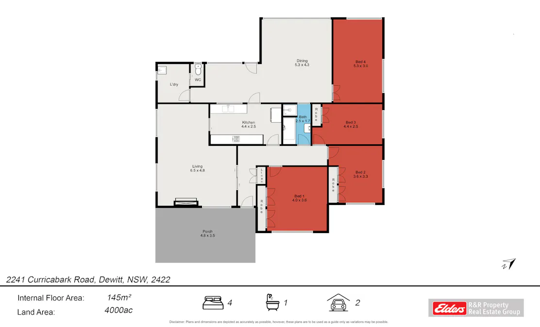 2241 Curricabark Road, Dewitt, NSW, 2422 - Floorplan 1