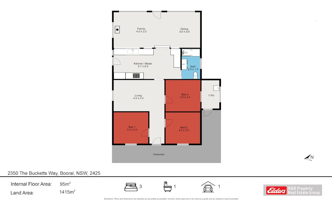 2350 The Bucketts Way, Booral, NSW, 2425 - Floorplan 1