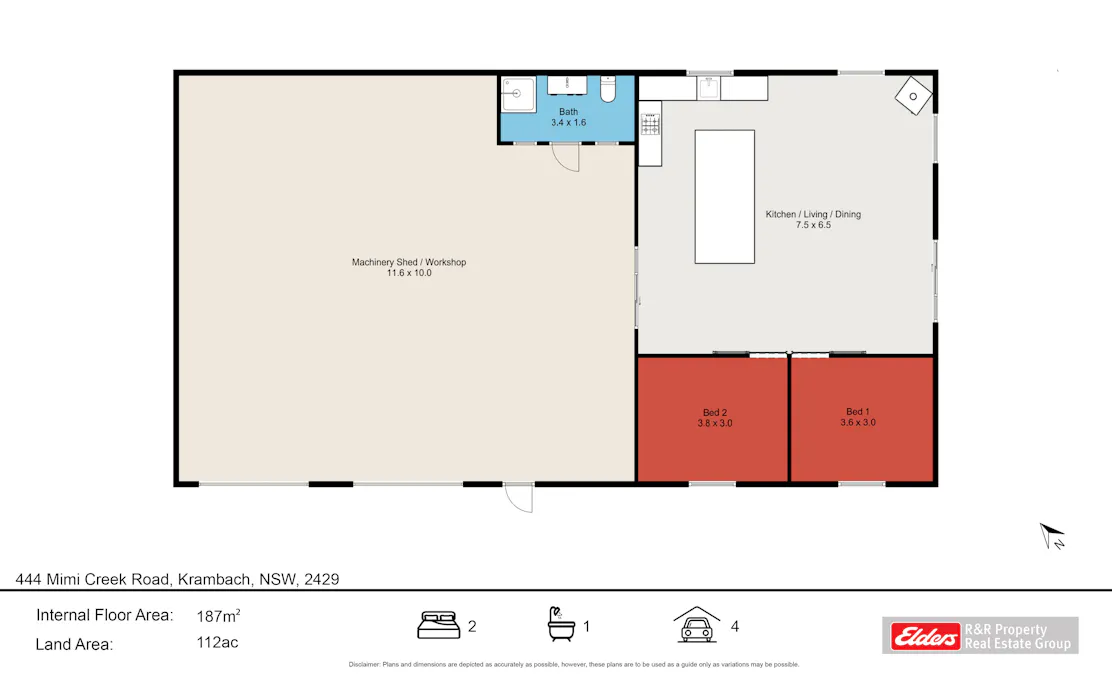 444 Mimi Creek Road, Krambach, NSW, 2429 - Floorplan 1