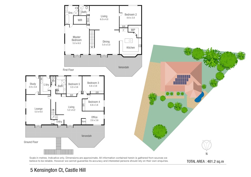 5 Kensington Court, Castle Hill, QLD, 4810 - Floorplan 1