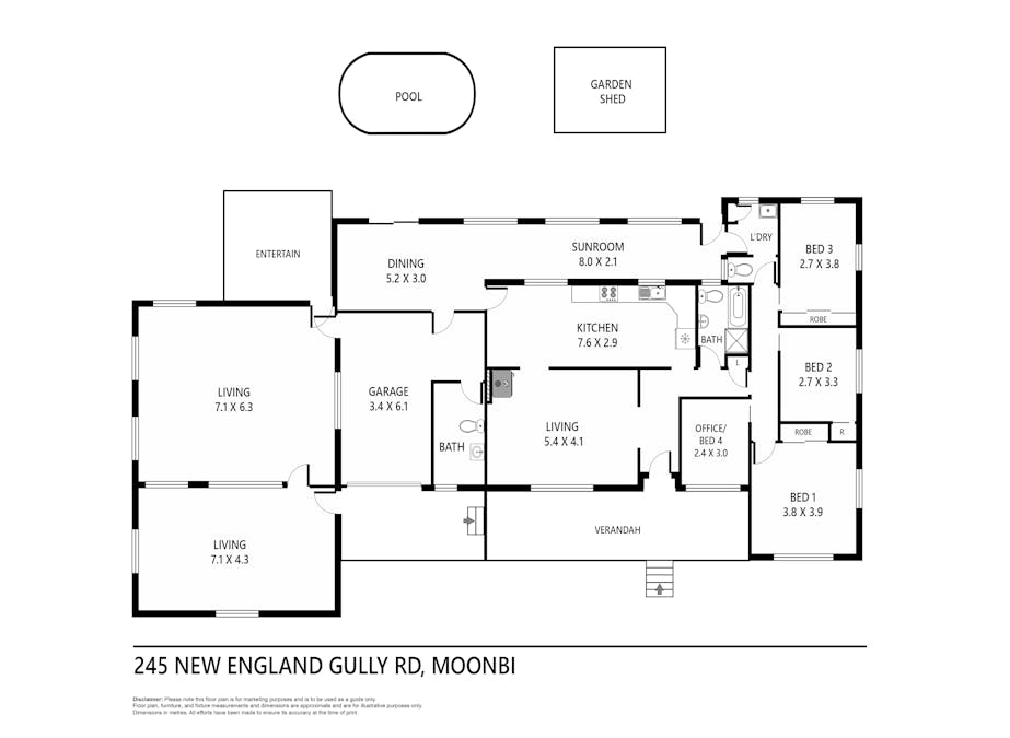 245 New England Gully Road, Tamworth, NSW, 2340 - Floorplan 1