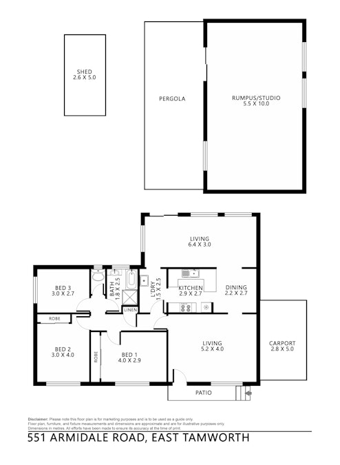 551 Armidale Road, Tamworth, NSW, 2340 - Floorplan 1