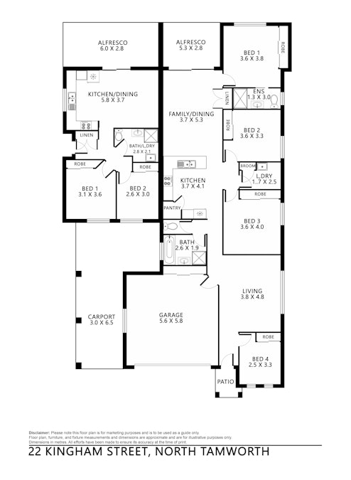 22 Kingham Street, Tamworth, NSW, 2340 - Floorplan 1