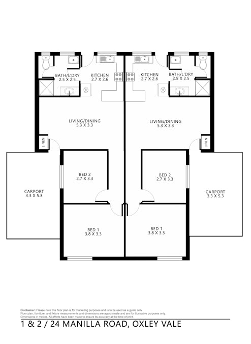 1 & 2/24 Manilla Road, Tamworth, NSW, 2340 - Floorplan 1