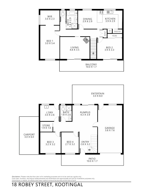 18 Robey Street, Kootingal, NSW, 2352 - Floorplan 1