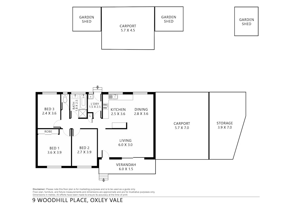 9 Woodhill Place, Tamworth, NSW, 2340 - Floorplan 1