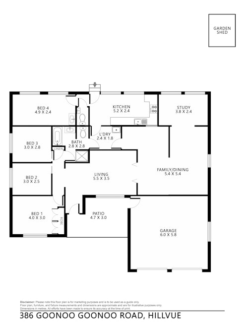 386 Goonoo Goonoo Road, Tamworth, NSW, 2340 - Floorplan 1