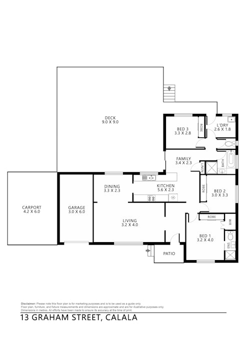 13 Graham Street, Tamworth, NSW, 2340 - Floorplan 1