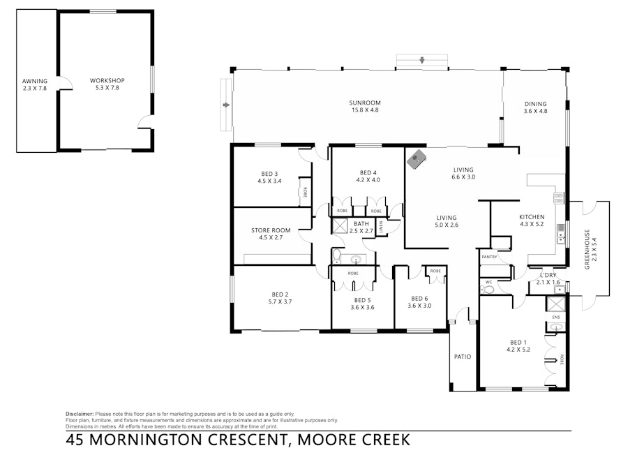 45 Mornington Crescent, Tamworth, NSW, 2340 - Floorplan 1