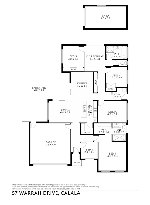 57 Warrah Drive, Tamworth, NSW, 2340 - Floorplan 1