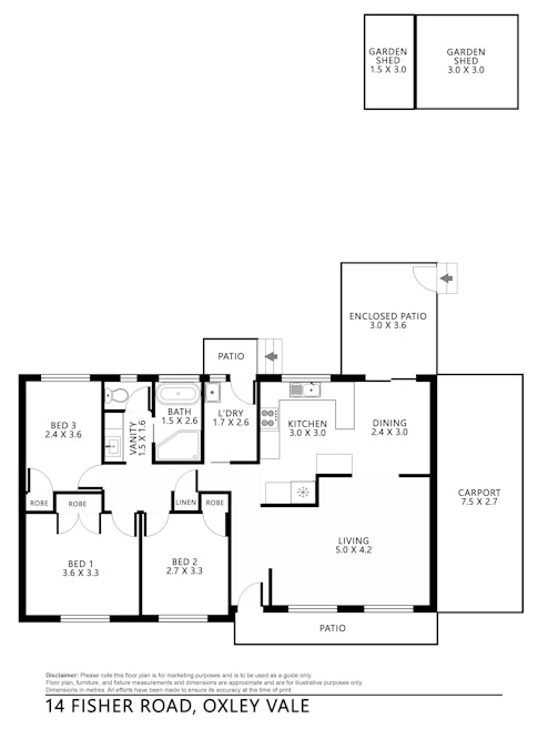 14 Fisher Road, Tamworth, NSW, 2340 - Floorplan 1