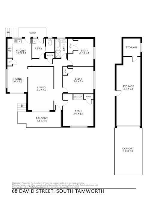 68 David Street, Tamworth, NSW, 2340 - Floorplan 1