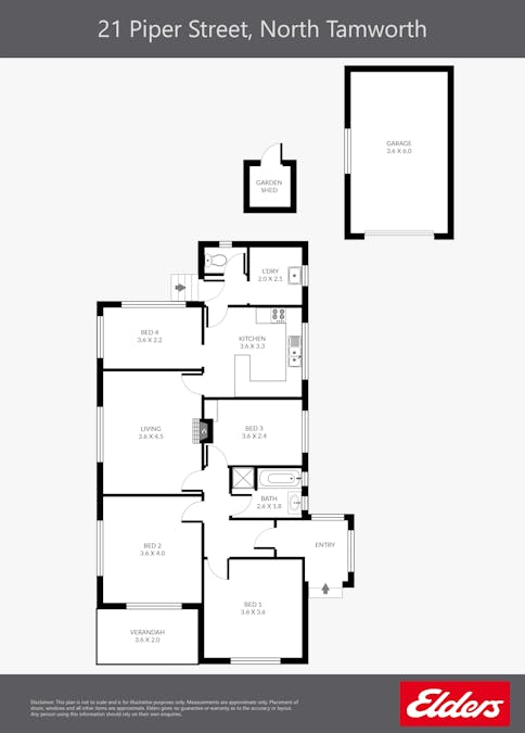 21 Piper Street, Tamworth, NSW, 2340 - Floorplan 1
