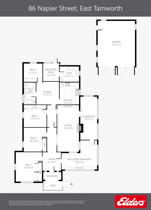 86 Napier Street, Tamworth, NSW, 2340 - Floorplan 1
