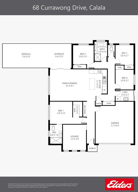 68 Currawong Drive, Tamworth, NSW, 2340 - Floorplan 1
