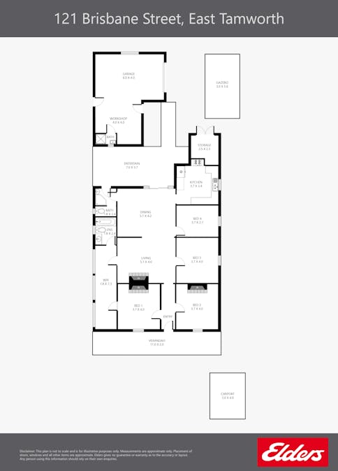 121 Brisbane Street, Tamworth, NSW, 2340 - Floorplan 1