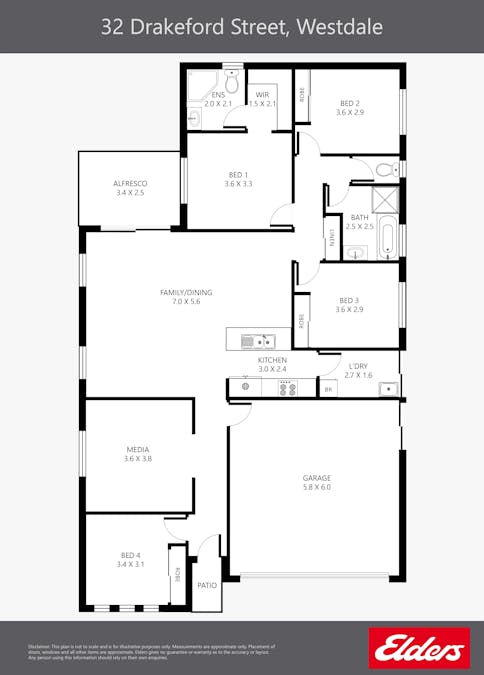 32 Drakeford Street, Tamworth, NSW, 2340 - Floorplan 1