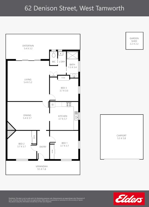 62 Denison Street, Tamworth, NSW, 2340 - Floorplan 1