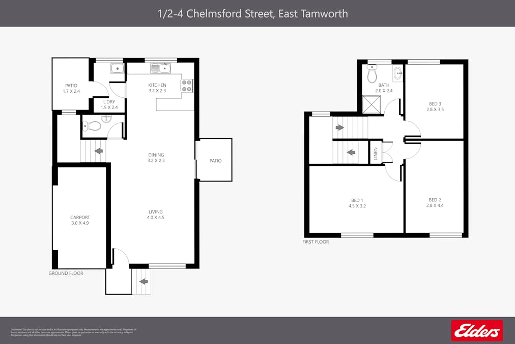 1/2 - 4 Chelmsford Street, Tamworth, NSW, 2340 - Floorplan 1