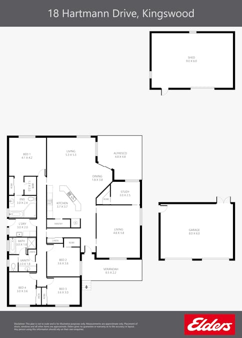 18 Hartmann Drive, Tamworth, NSW, 2340 - Floorplan 1