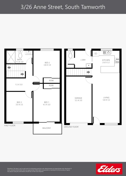 3/26 Anne Street, Tamworth, NSW, 2340 - Floorplan 1