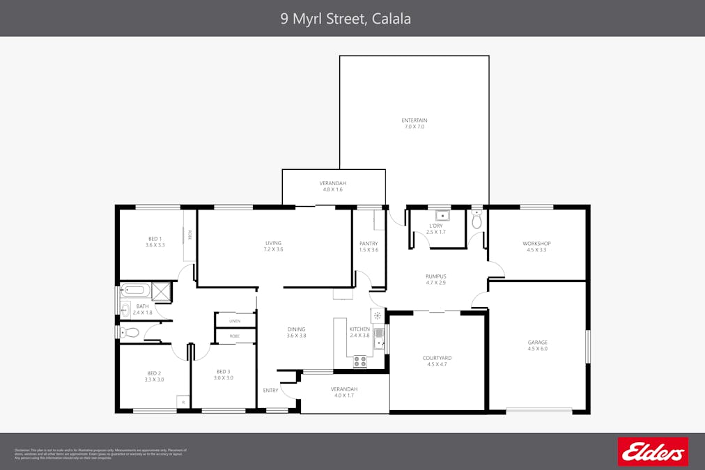 9 Myrl Street, Tamworth, NSW, 2340 - Floorplan 1