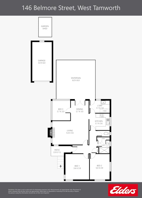146 Belmore Street, Tamworth, NSW, 2340 - Floorplan 1