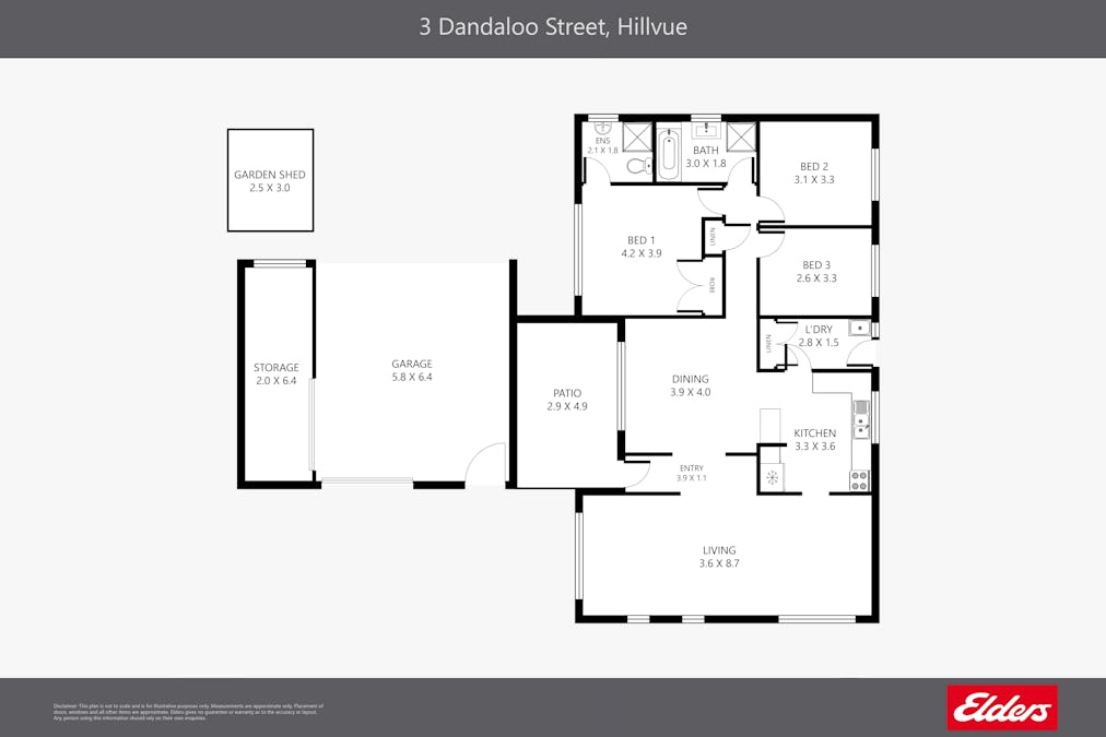3 Dandaloo Street, Tamworth, NSW, 2340 - Floorplan 1