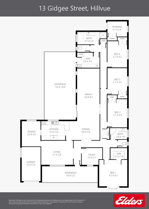 13 Gidgee Street, Tamworth, NSW, 2340 - Floorplan 1