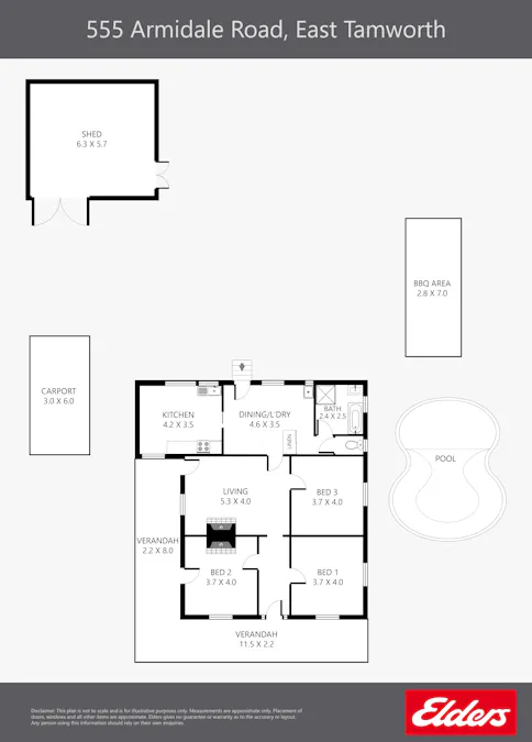 555 - 557 Armidale Road, East Tamworth, NSW, 2340 - Floorplan 1