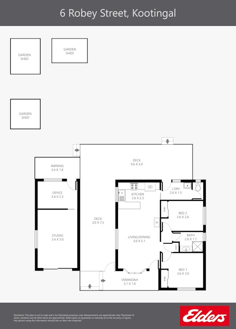 6 Robey Street, Kootingal, NSW, 2352 - Floorplan 1