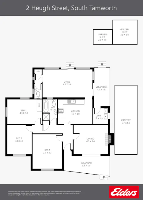 2 Heugh Street, Tamworth, NSW, 2340 - Floorplan 1