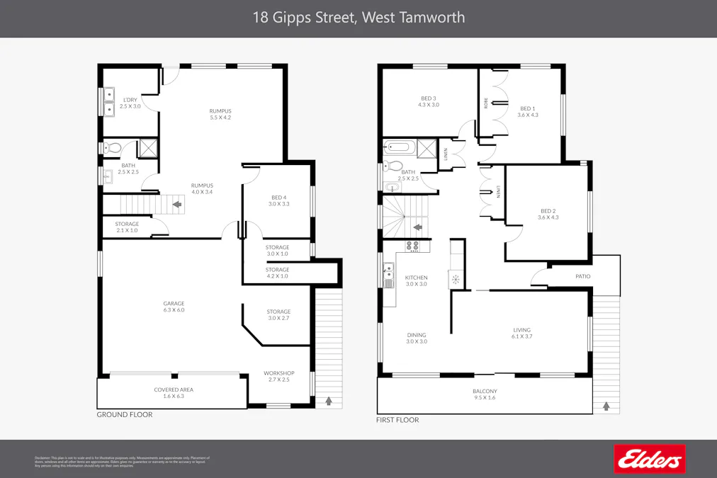 18 Gipps Street, Tamworth, NSW, 2340 - Floorplan 1