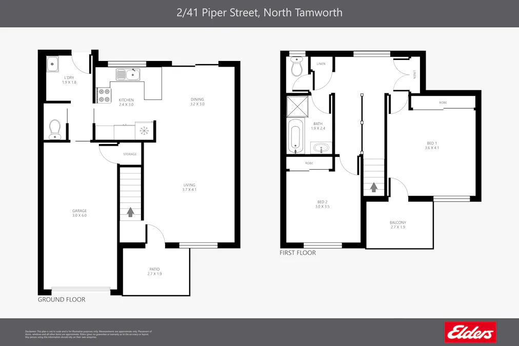 2/41 Piper Street, Tamworth, NSW, 2340 - Floorplan 1
