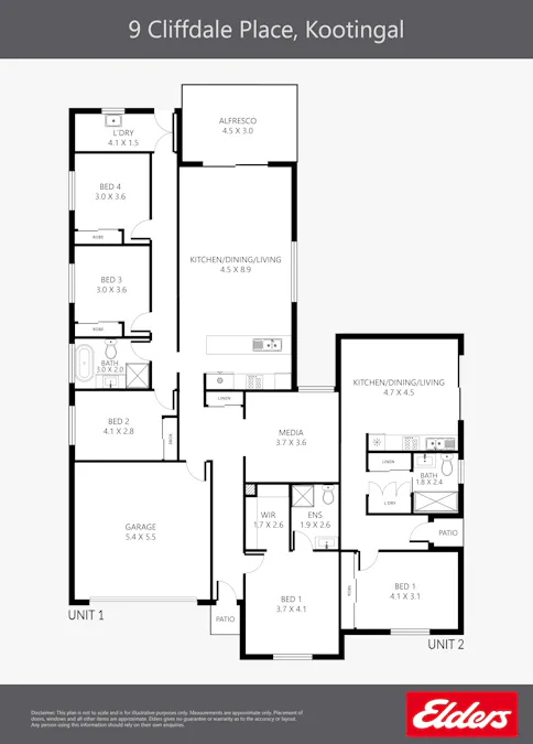 9 Cliffdale Place, Kootingal, NSW, 2352 - Floorplan 1