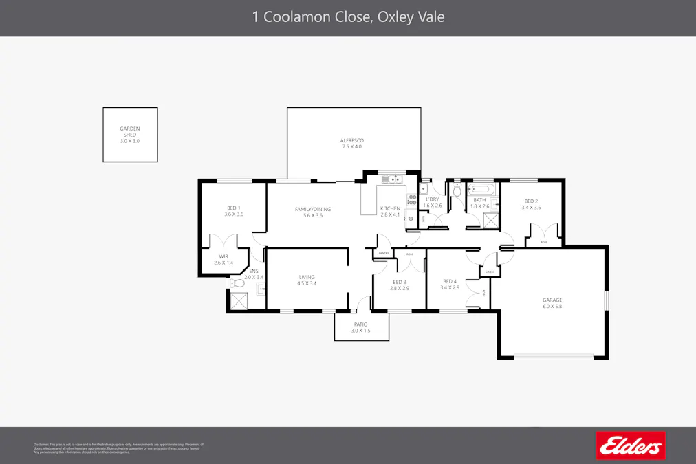 1 Coolamon Close, Tamworth, NSW, 2340 - Floorplan 1