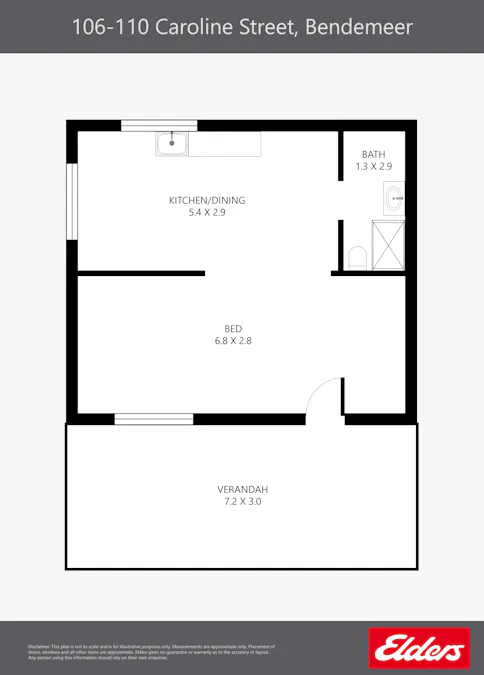 106 - 110 Caroline Street, Bendemeer, NSW, 2355 - Floorplan 1